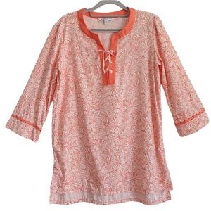 Southern Tide Hailey Printed Performance Tunic - Conch Shell Sz Small Stretch